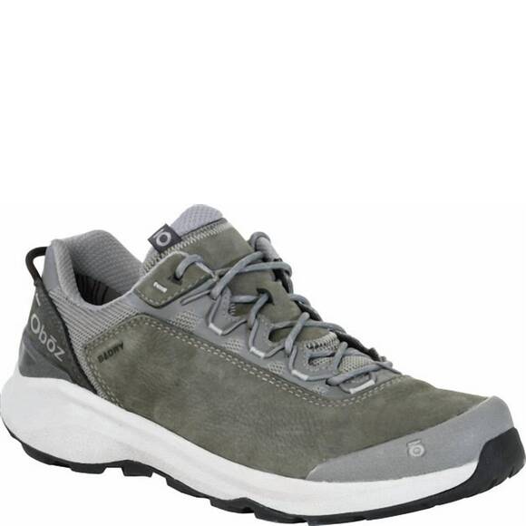 NEW OBOZ men's cottonwood low b-dry trail shoes in hazy gray